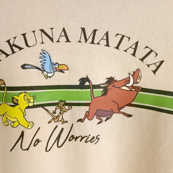 Hakuna Matata Graphic Sweatshirt Women's XL Multicolor Disney Lion King - Picture 3 of 14